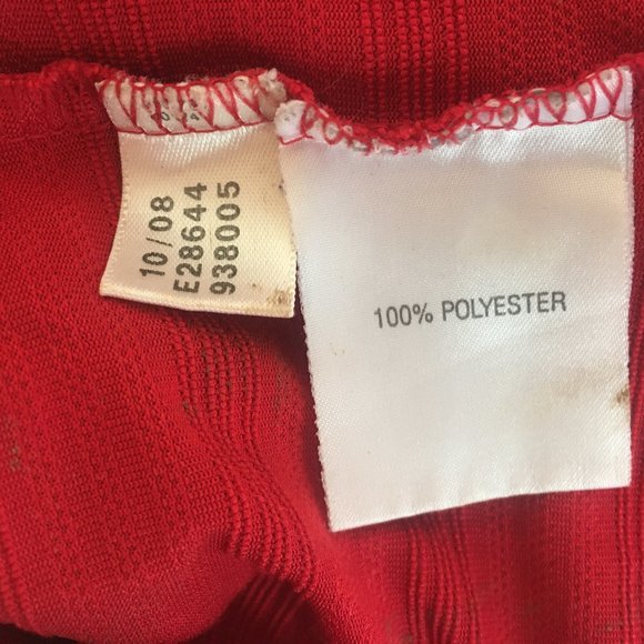 Adidas Polo Golf Shirt Mens Extra Large XL Climacool Red Texture Short Sleeve - Picture 14 of 14